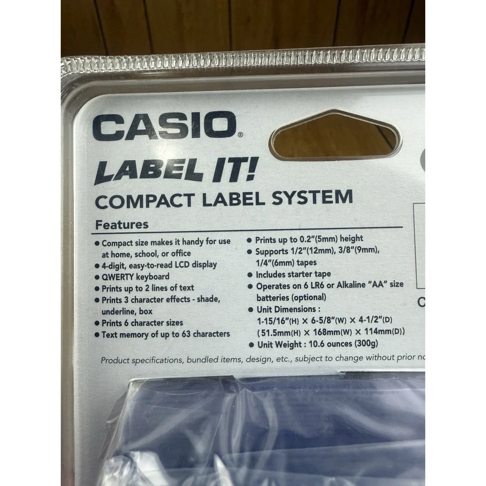 Casio KL-60L Label Maker‎ Thermal Printer Compact System NIB Sealed